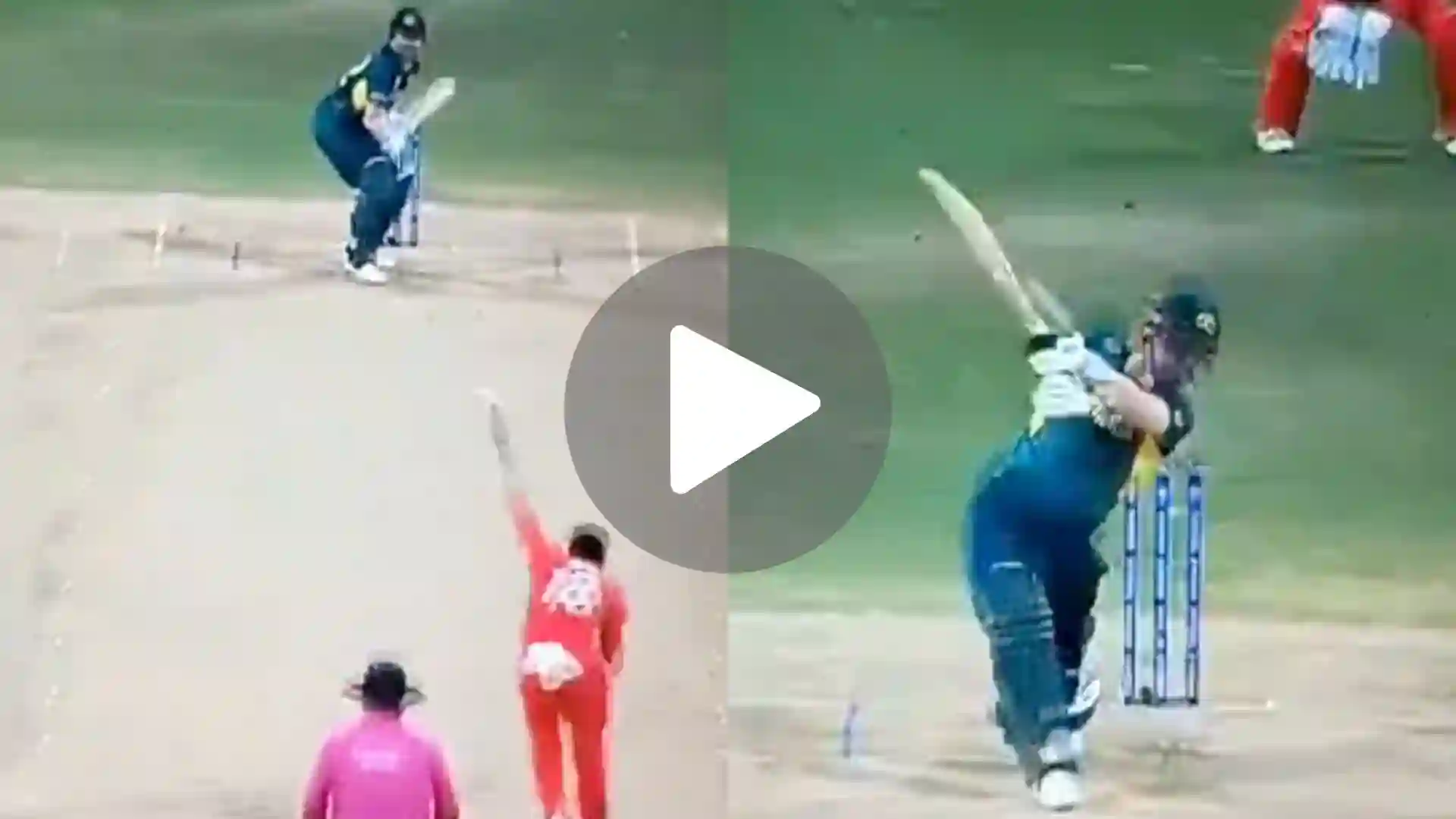 [Watch] Travis Head Bizarrely Falls For 12 As Bilal Khan Draws First Blood For Oman